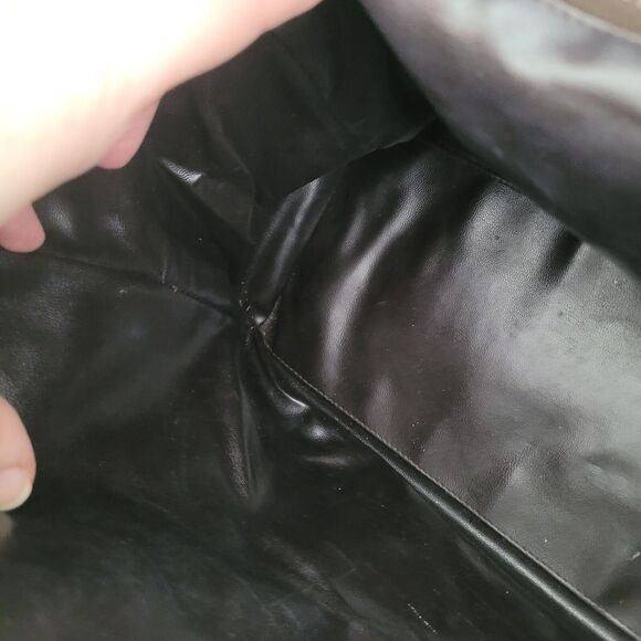 Celine Macadam Vintage Boston Bag Handbag Duffle Large Retro Brown - Picture 7 of 15